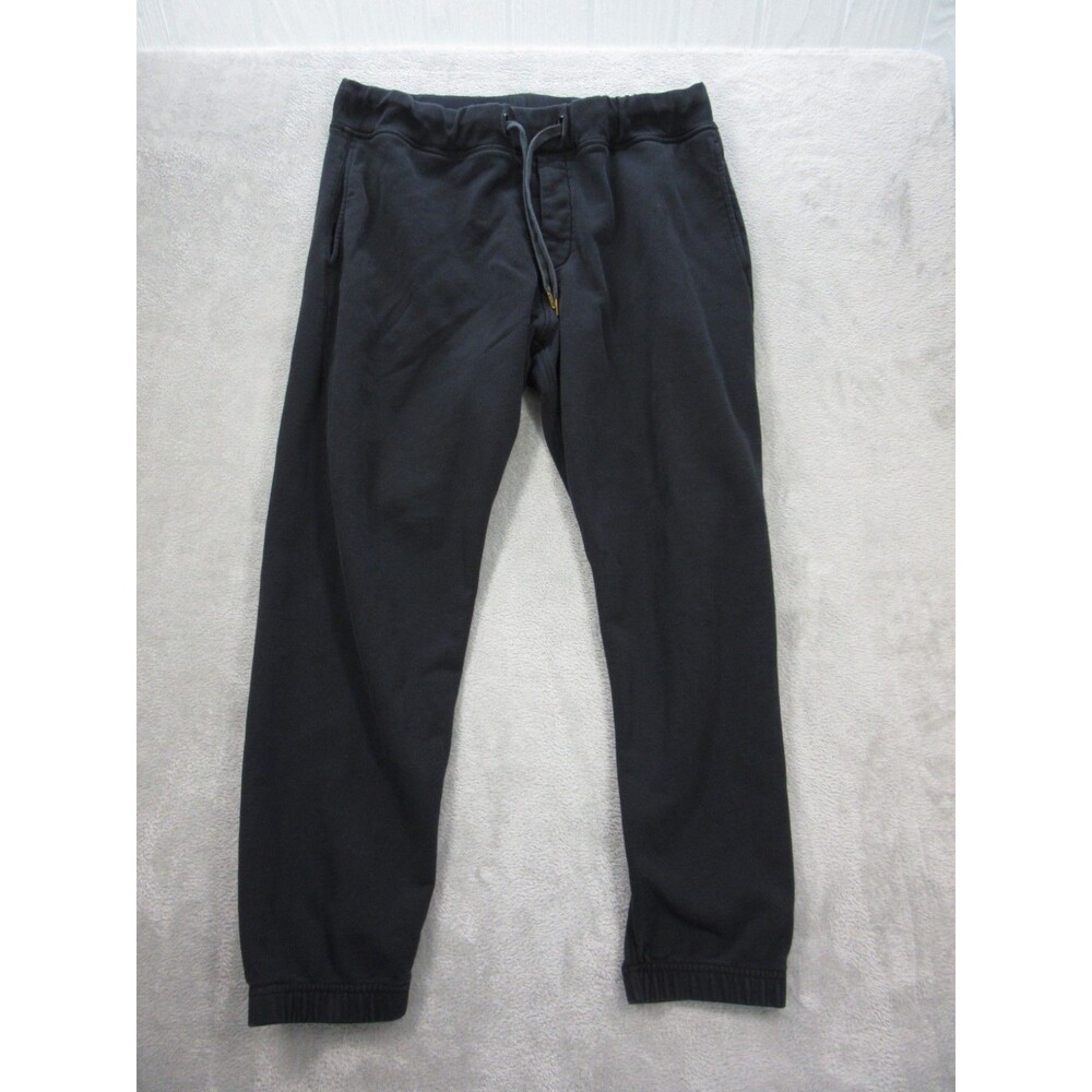 Rag & Bone Jogger Men's Large Sweatpants Organic Cotton Black Drawstring